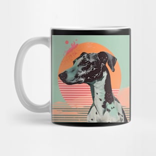 Whippet in 80's Mug